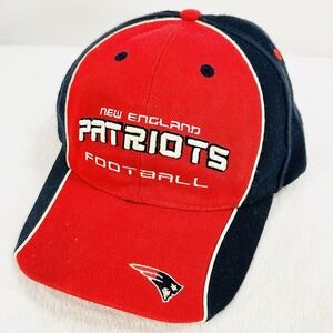 New England Patriots Football Wordmark NFL Vintage Hat Cap Adjustable Strapback‎